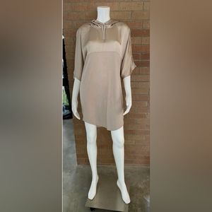 IVY Park Beyonce Sport Dress Hooded Lightweight Soft Sz S Oversized Dusty Rose